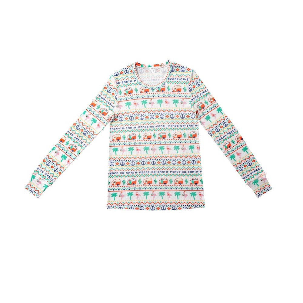 Angel Dear Festive Pattern Pajama Set - Multicolor - Picture 2 of 4